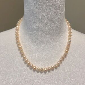 Pink freshwater pearl necklace